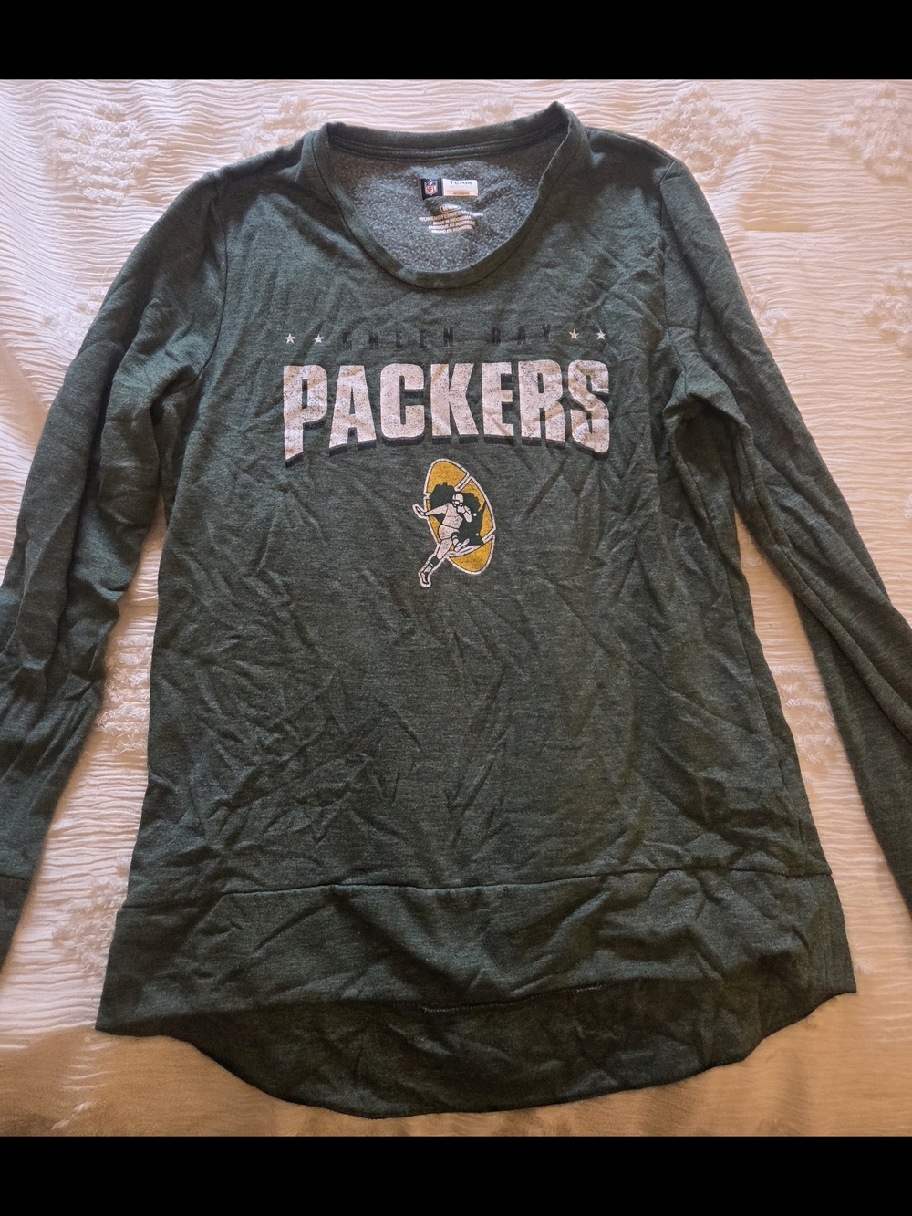 Green Bay Packers Womens  Long-Sleeve Swearshirt